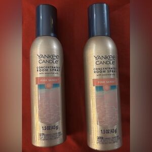 2 Yankee Candle PINK SANDS Concentrated Room Spray 1.5 Oz